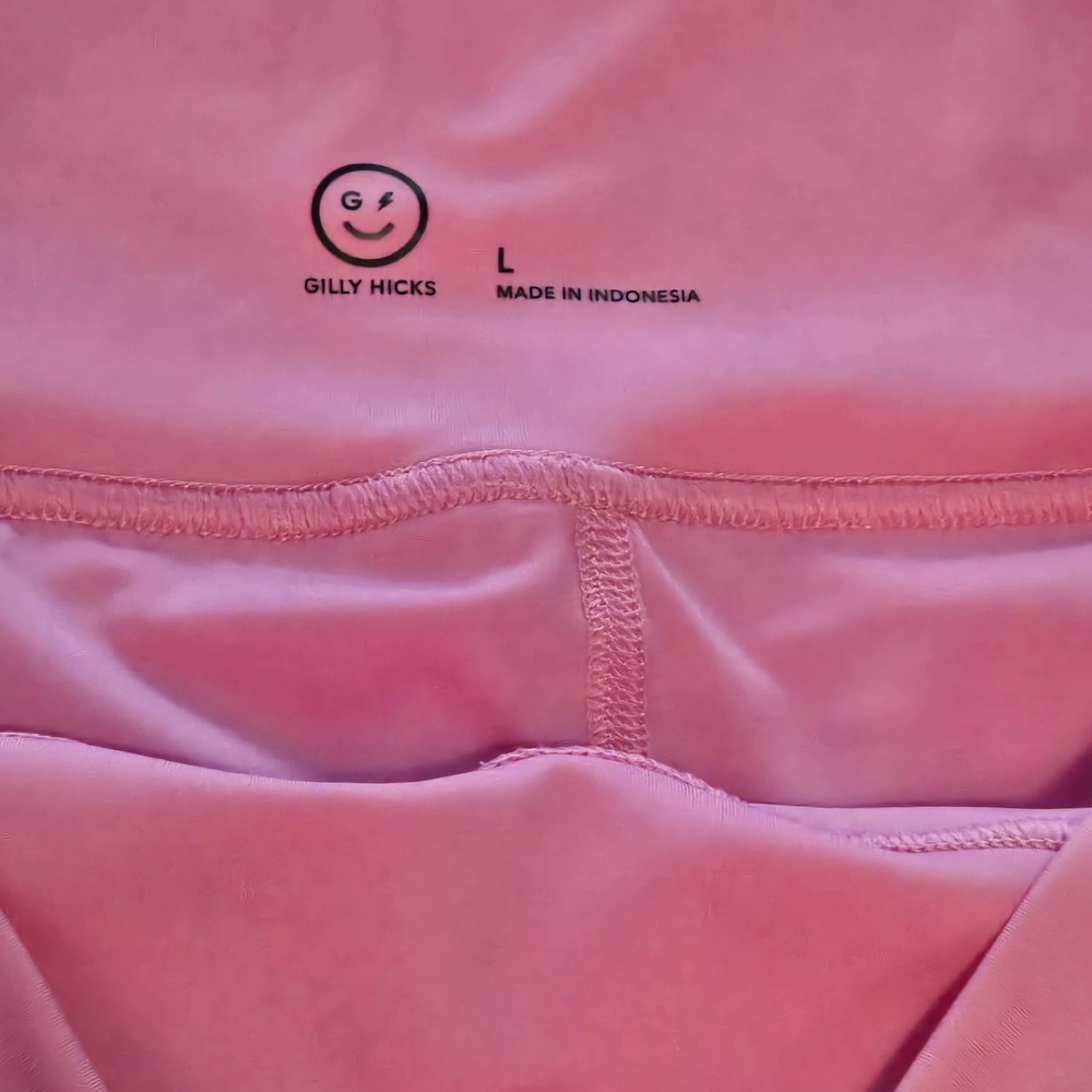 Gilly Hicks Pink Active Skort Athletic Tennis Golf Skirt with Shorts Womens L - Picture 3 of 6